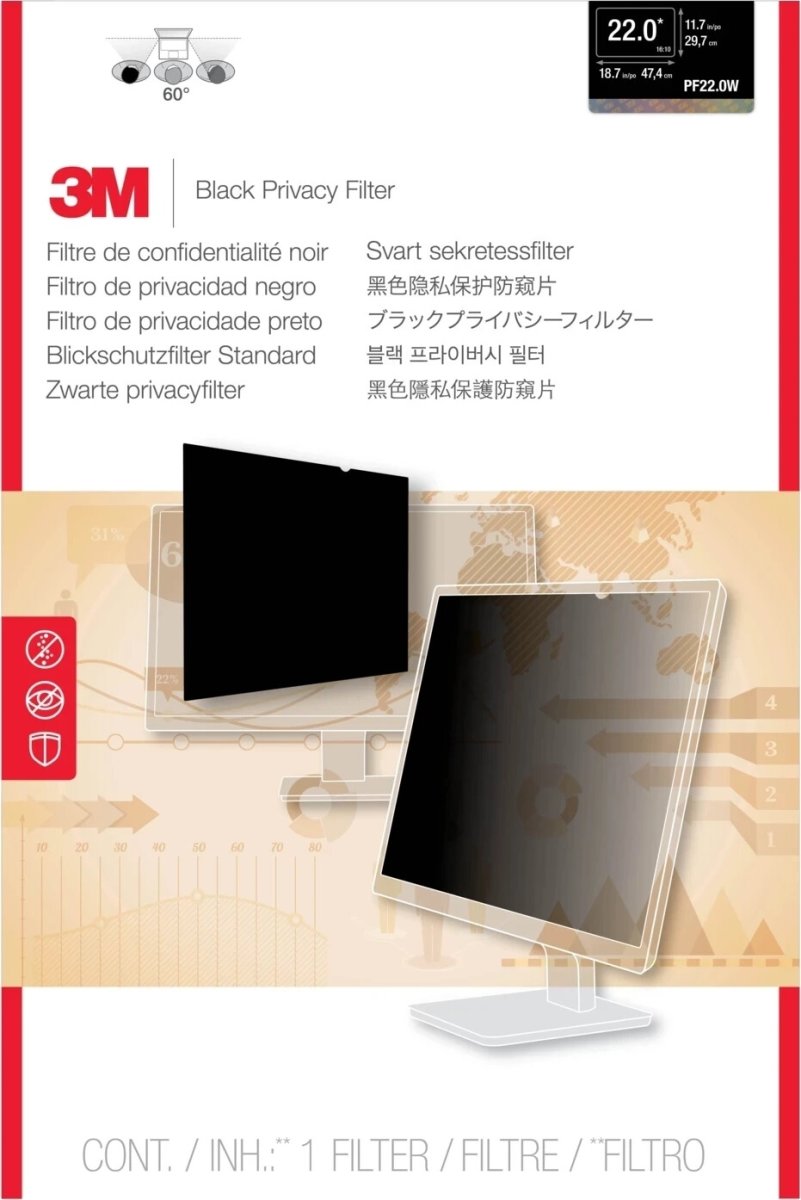 3M PF22W Privacy Filter 22″ widescreen