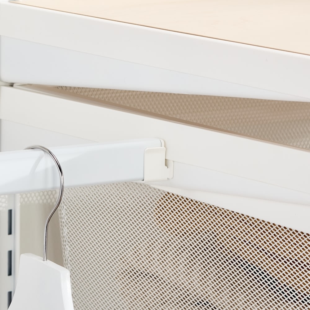 Elfa Decor bøjlestang sideholder, mat hvid, 2 stk