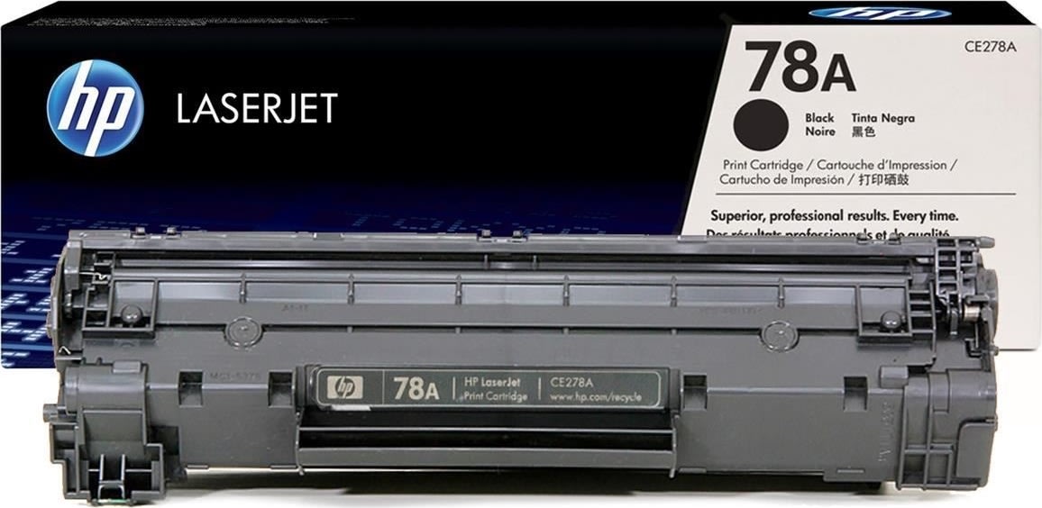 HP CE278A lasertoner, sort, 2100s