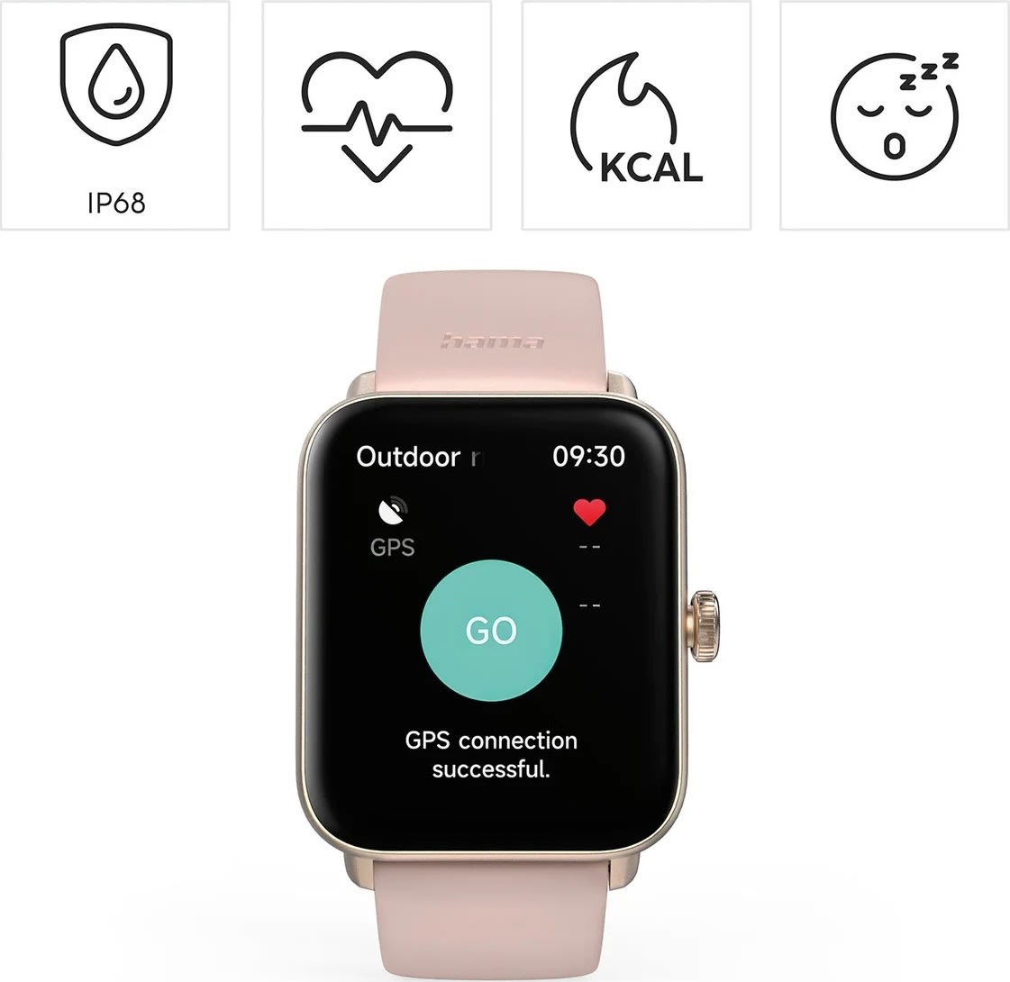 Hama SmartWatch 6010, rose gold