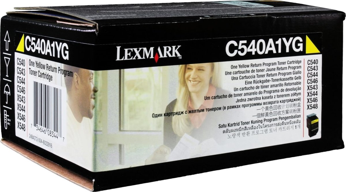 Lexmark C540A1YG lasertoner, gul, 1000s