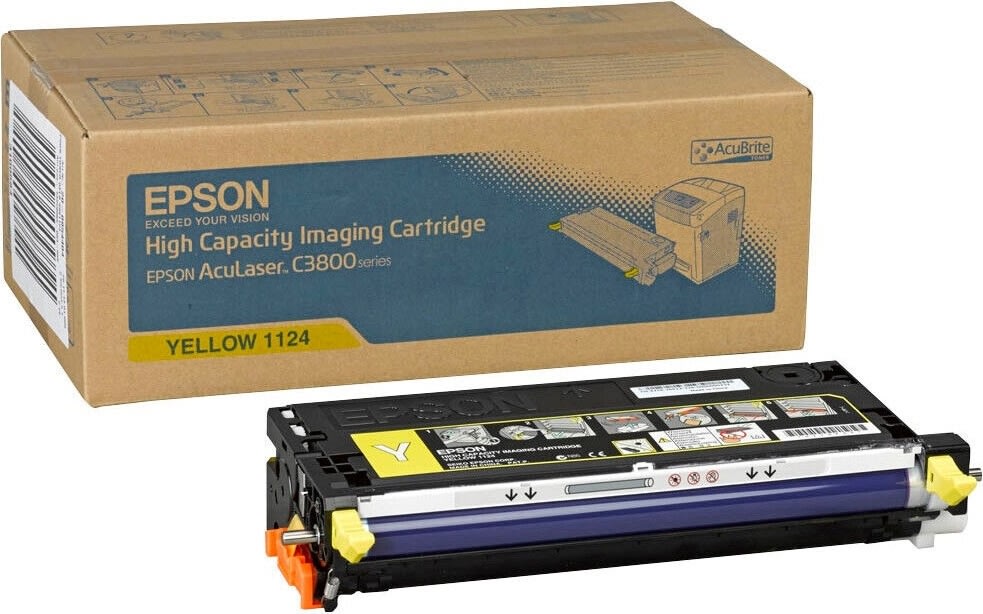 Epson C13S051124 lasertoner, gul, 9000s