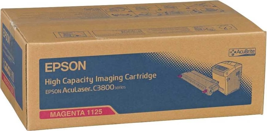 Epson C13S051125 lasertoner, rød, 9000s
