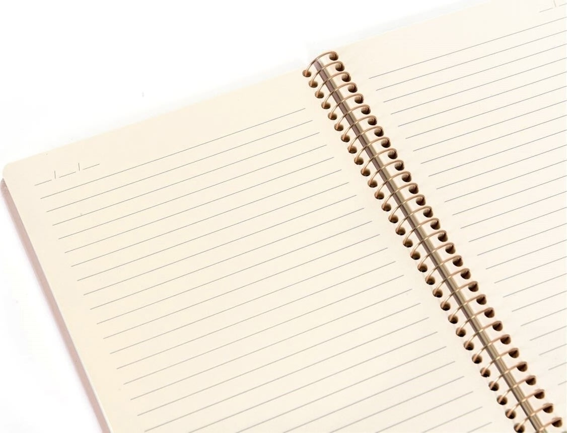 Kozo Premium Notesbog | A4 | Linjeret | Sand