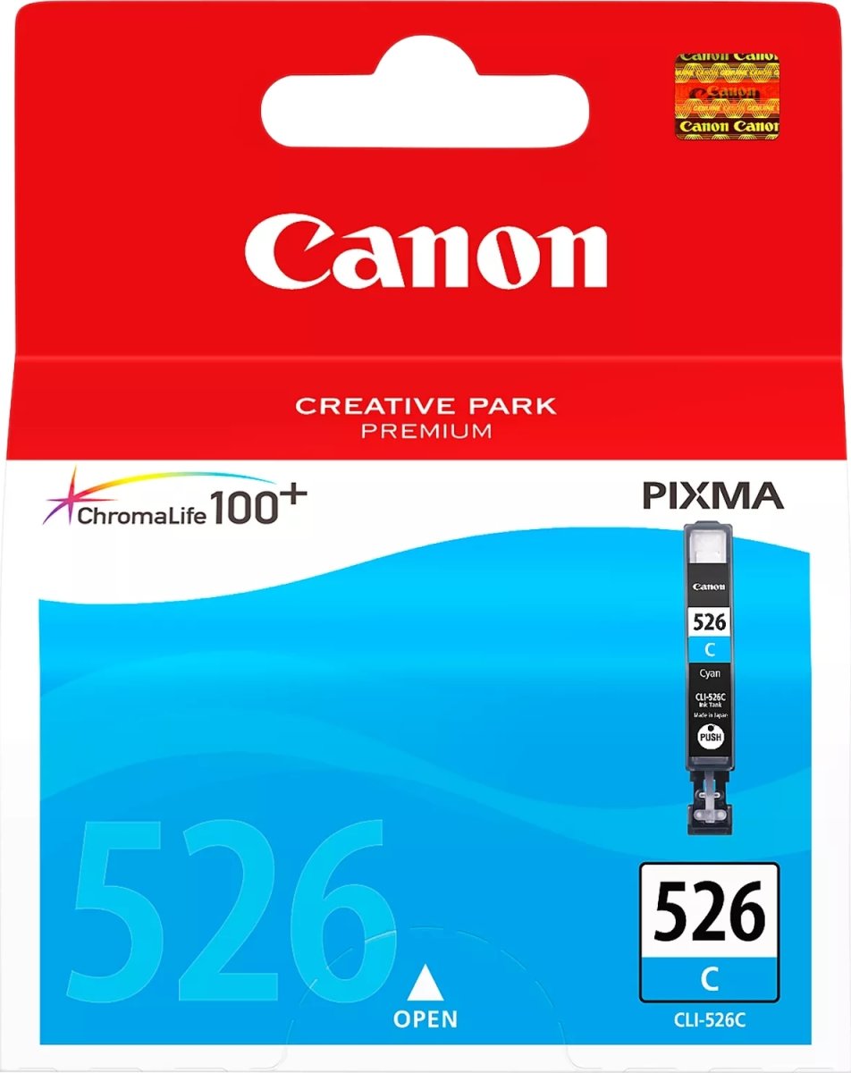 Canon CLI-526C blækpatron, Blå, 500s