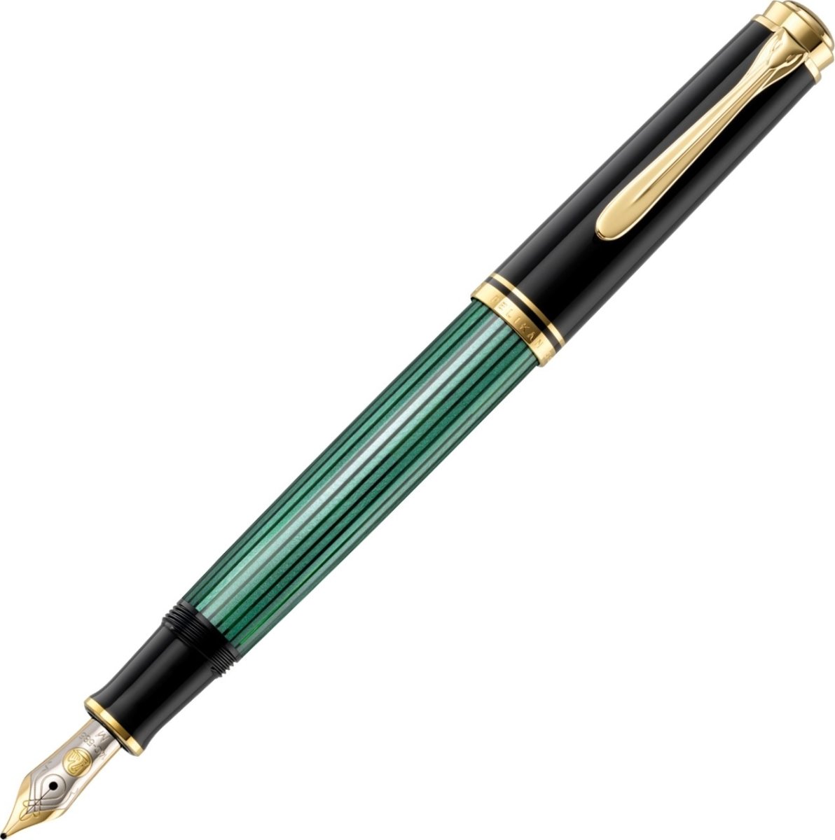Pelikan Souverän 400 Fyldepen, M, black/green