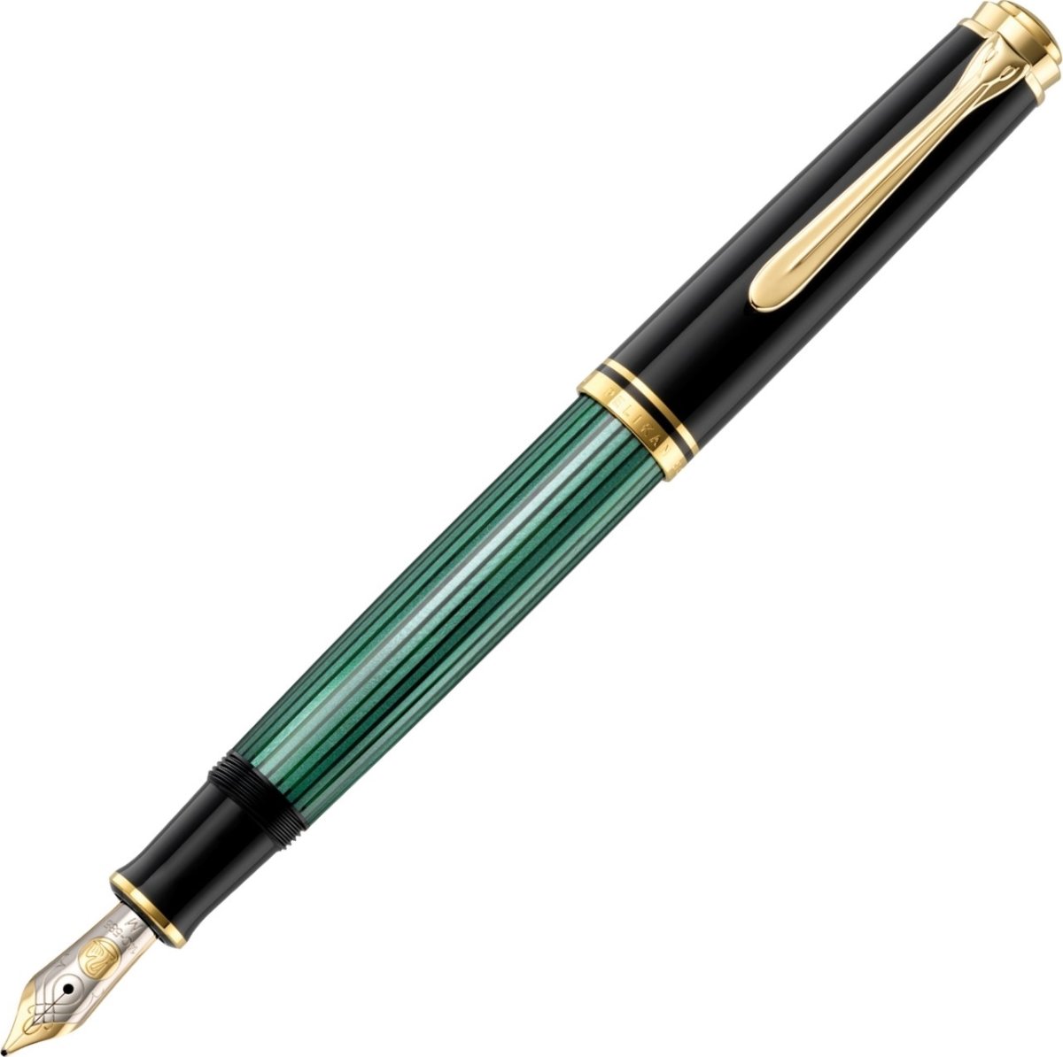 Pelikan Souverän 600 Fyldepen, F, black/green