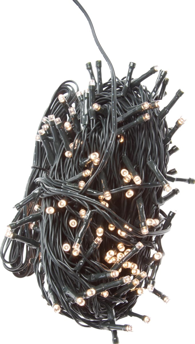 Lyskæde m/200 LED, 19,9m, varm hvid