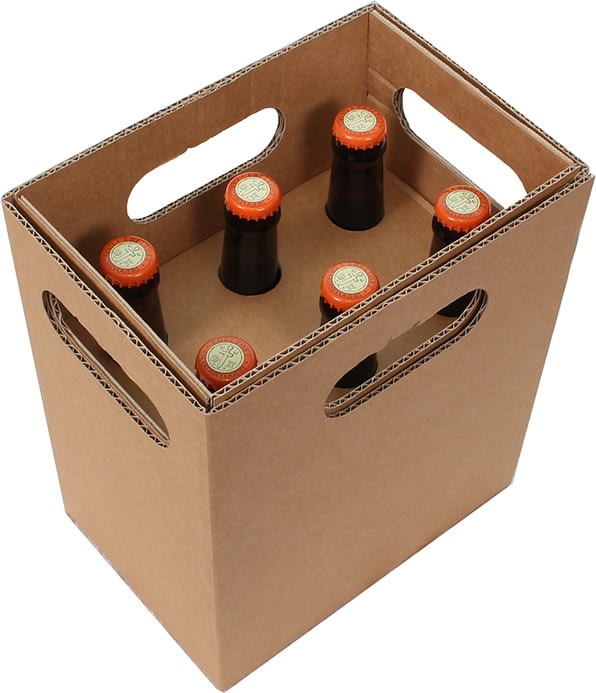 Flaske transportkasse | Indlæg | 6 x 33cl