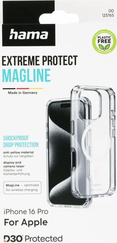 Hama Mobilcover iPhone 16 Pro MagCase, transparent