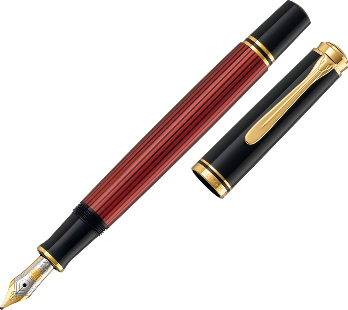 Pelikan Souverän 400 Fyldepen, EF, black/red
