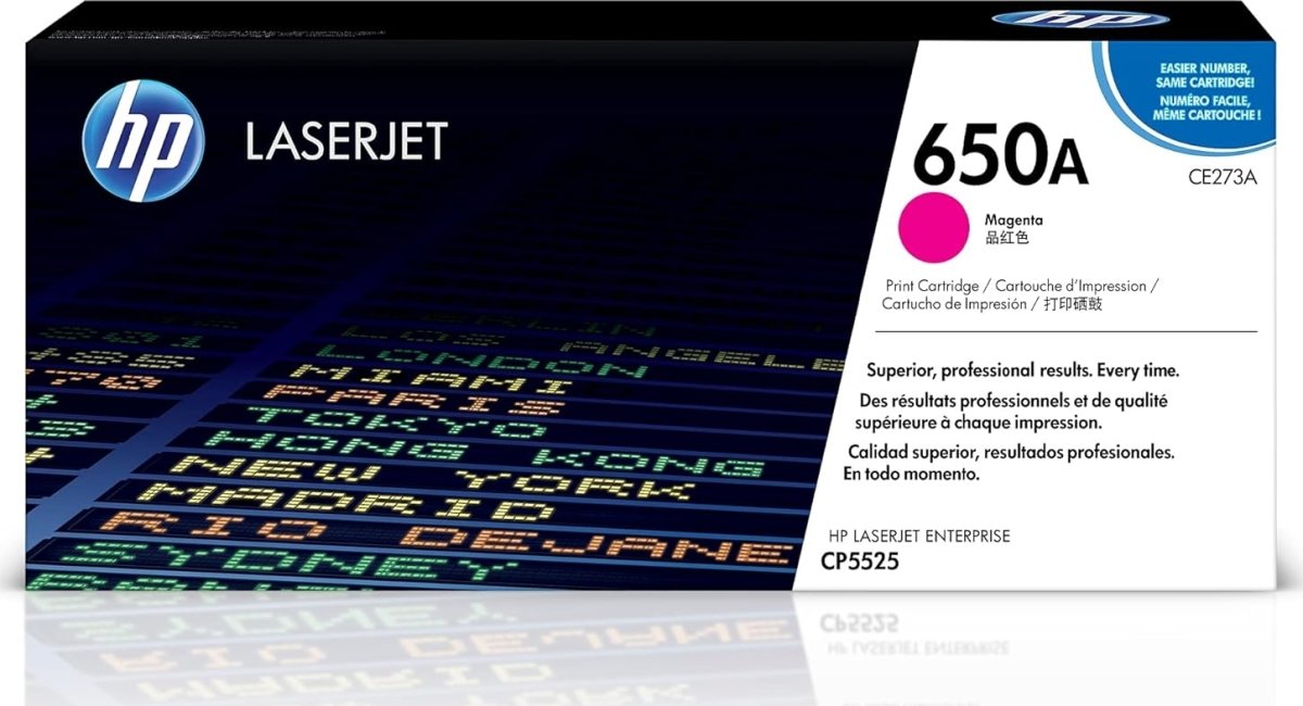 HP no 650A CE273A lasertoner, rød, 15000s