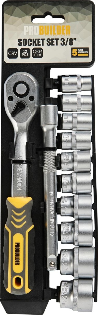 Probuilder Topnøglesæt 3/8" 12 dele
