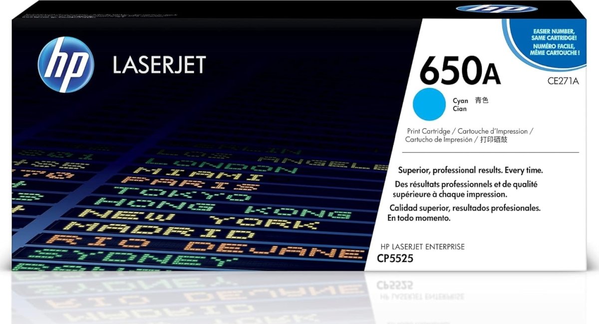 HP no 650A CE271A lasertoner, blå, 15000s