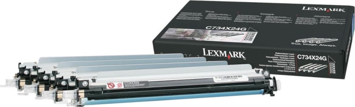 Lexmark C734X24G photo conducter, 20000s, 4pk