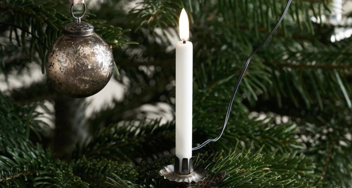 UYUNI LED 12 Juletræs lys, USB-C, hvid, B1,3xH11cm