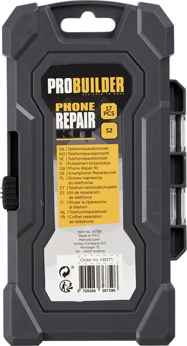 Probuilder Mobiltelefon Reperationskit 17 dele