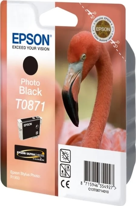 Epson nr.T0871/C13T08714010 blækpatron, sort, 5600
