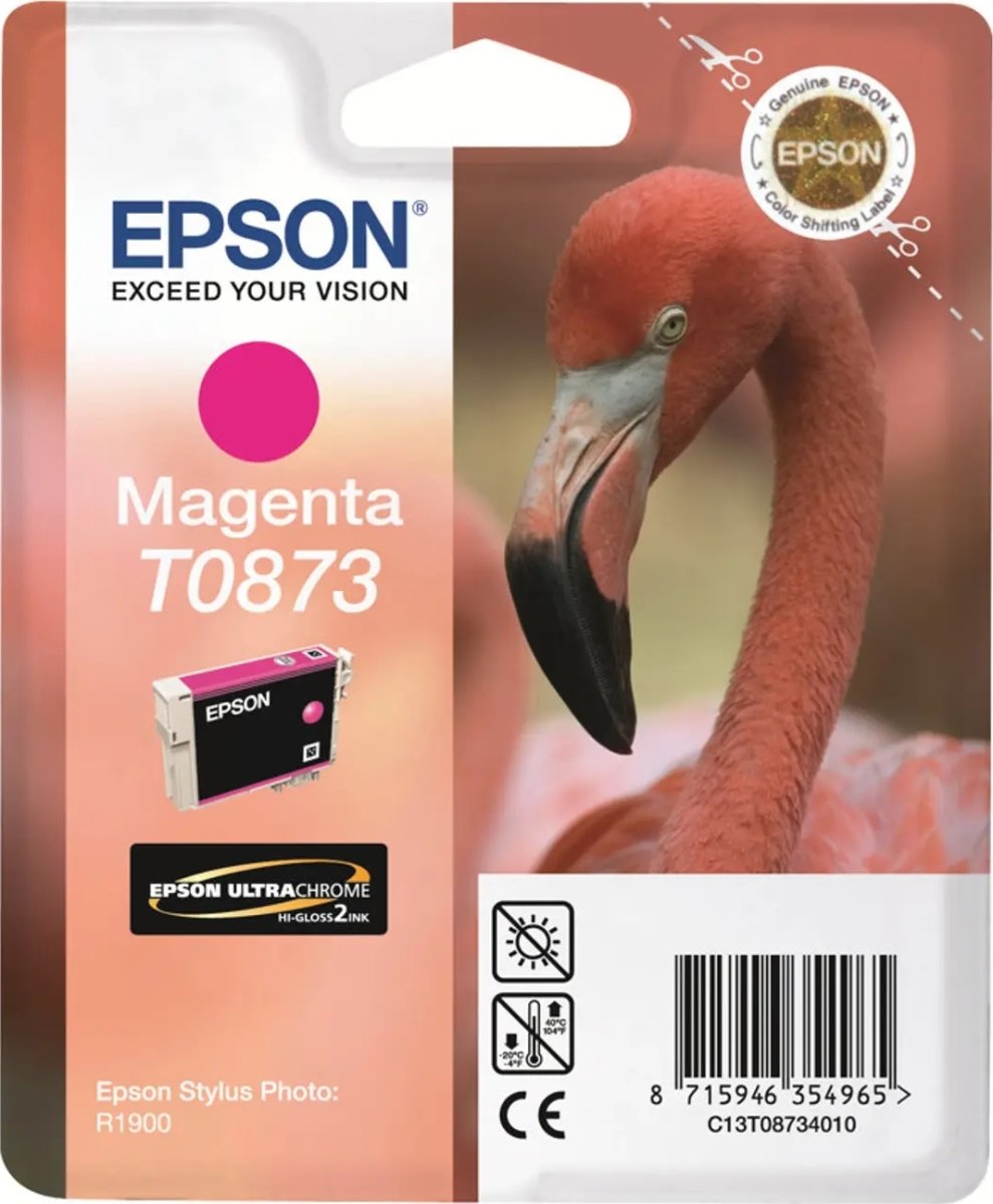 Epson nr.T0873/C13T08734010 blækpatron, magenta, 9