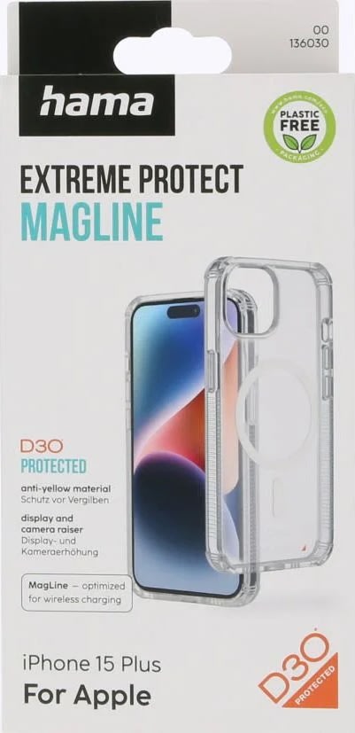 Hama Mobilcover iPhone 15 Plus, transparent