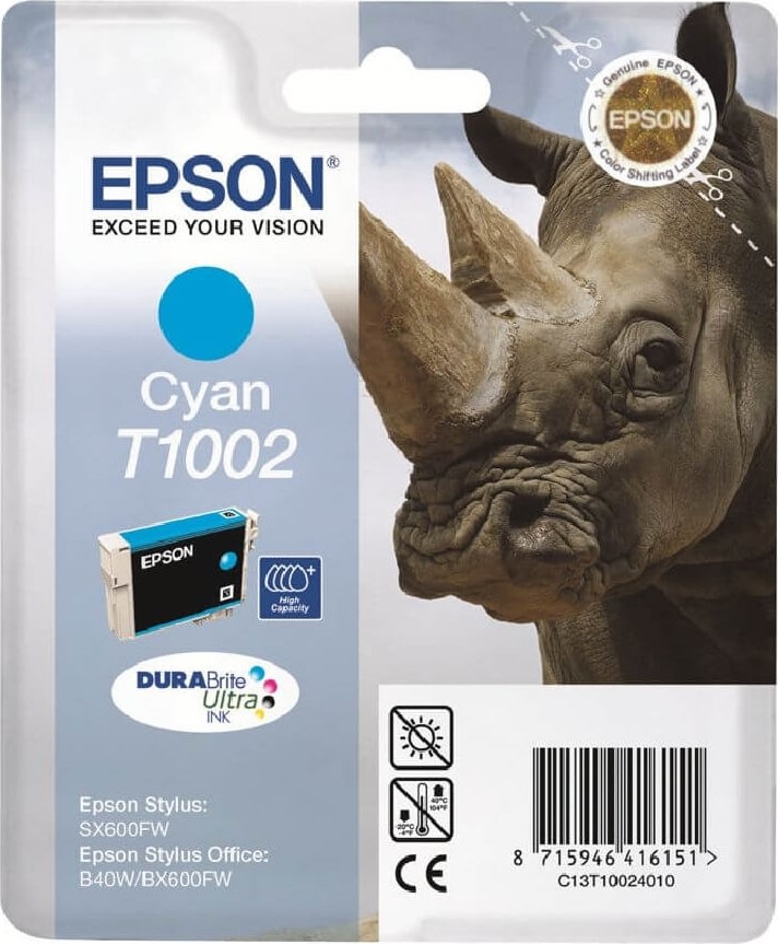 Epson nr.T1002/C13T10024010 blækpatron, blå, 800s