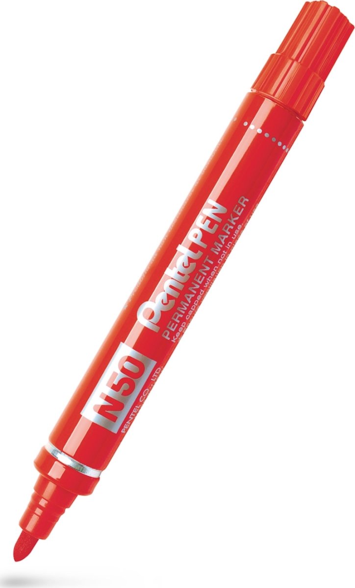 Pentel N50 Permanent marker | Rund | Rød