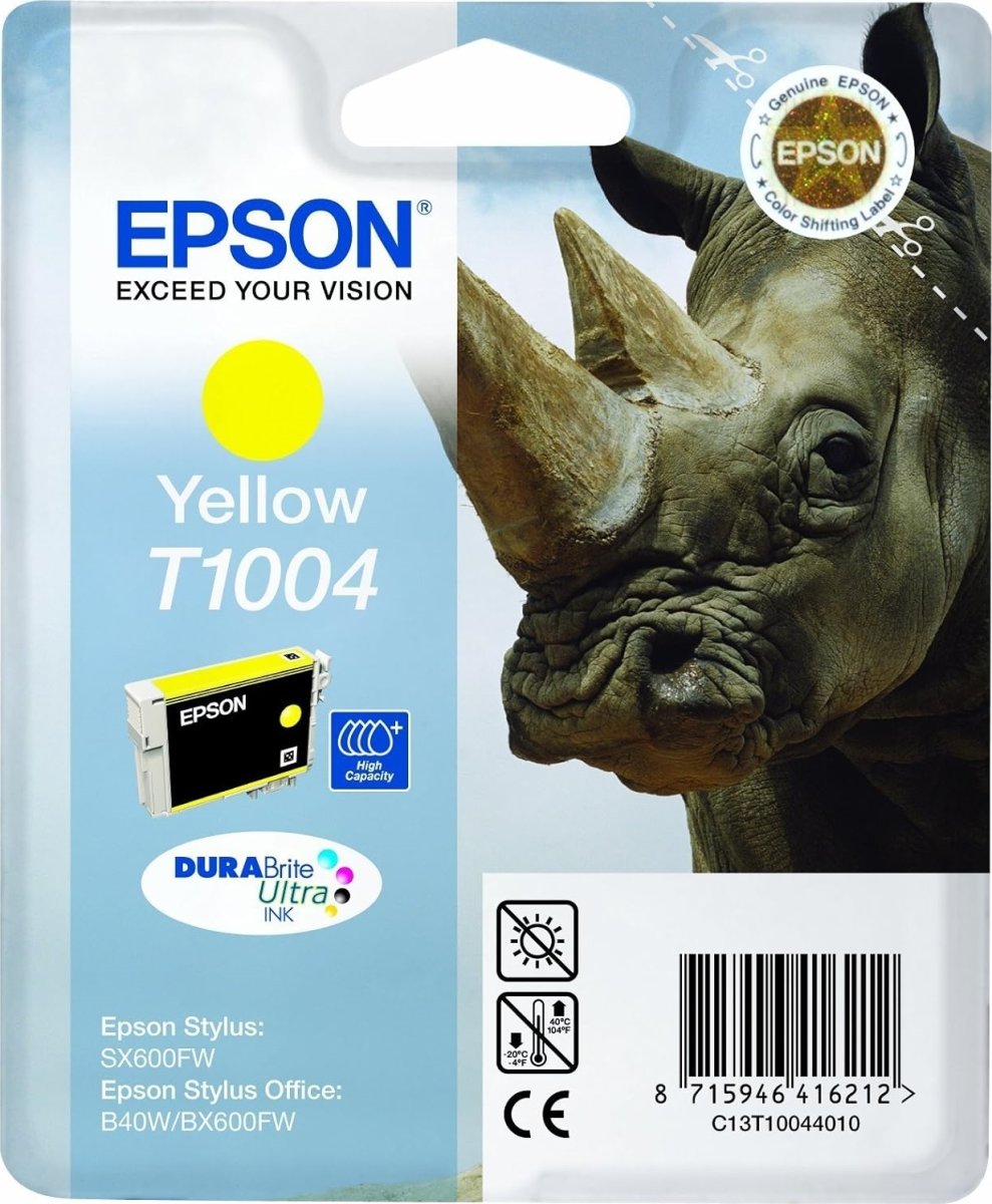 Epson nr.T1004/C13T10044010 blækpatron, gul, 800s