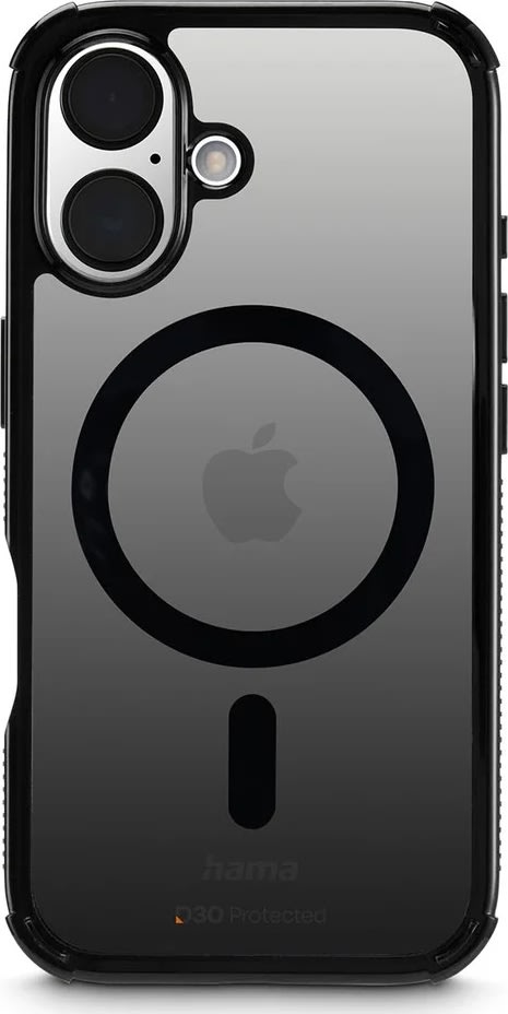 Hama Mobilcover Protect iPhone 16 MagCase, Sort