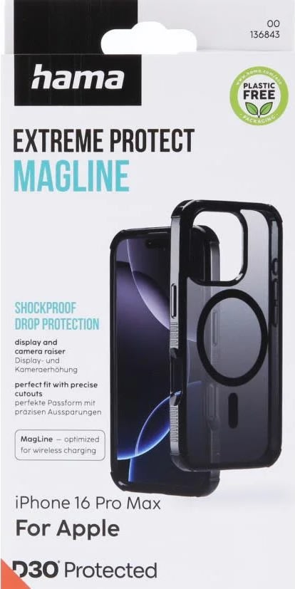 Hama Mobilcover iPhone 16 Pro Max MagCase, sort