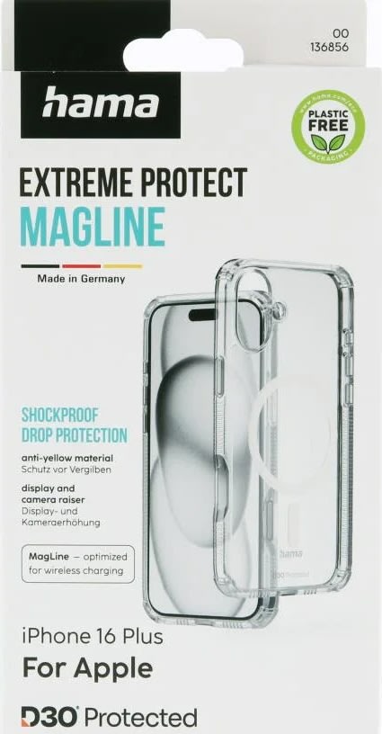 Hama Mobilcover iPhone 16 Plus MC, transparent