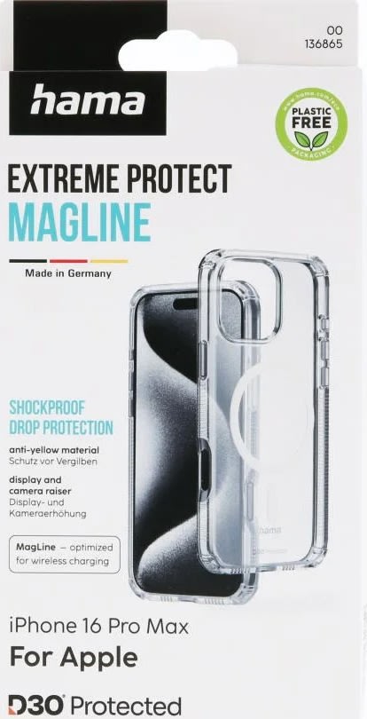 Hama Mobilcover iPhone 16 Pro Max MC, transparent