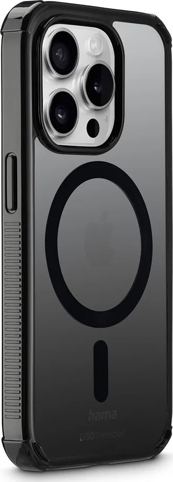 Hama Mobilcover iPhone 15 Pro MagCase, sort