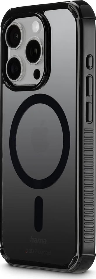 Hama Mobilcover iPhone 15 Pro MagCase, sort