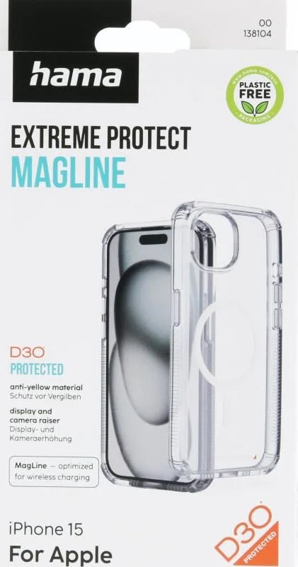 Hama Mobilcover iPhone 15 MagCase, transparent