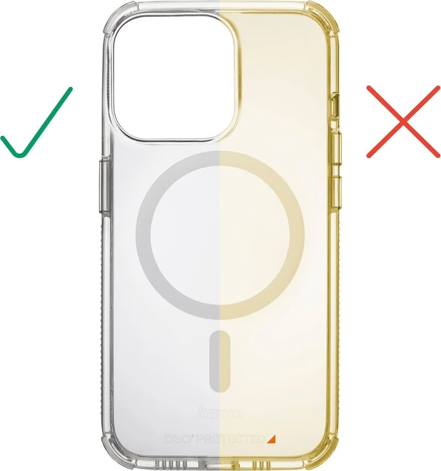 Hama Mobilcover iPhone 15 Pro MagCase, transparent