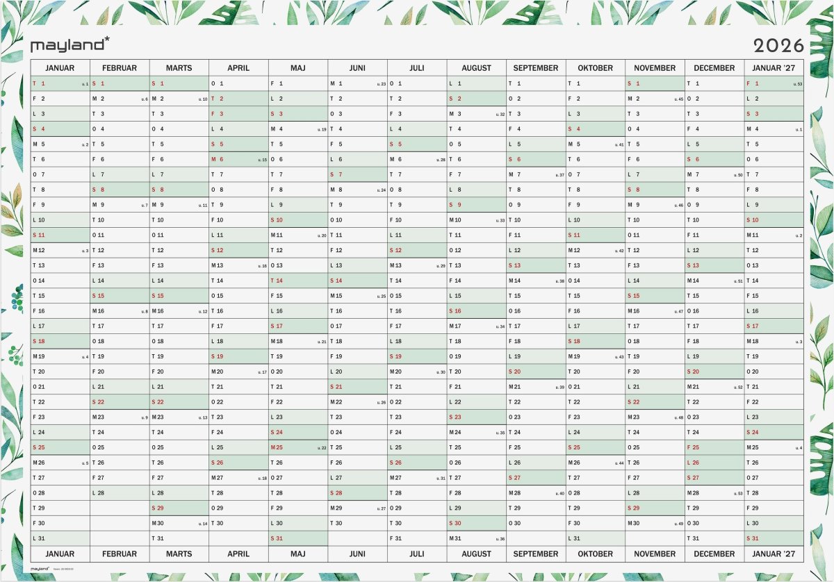 Mayland 2026 Kæmpekalender WB, 1x13 mdr.