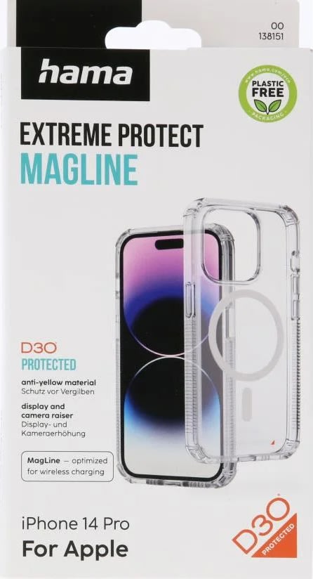 Hama Mobilcover iPhone 14 Pro MagCase, Transparent