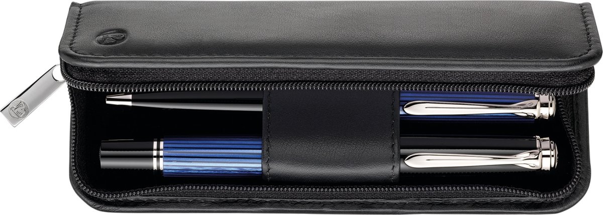 Pelikan Læderetui, 2 penne, black nappa