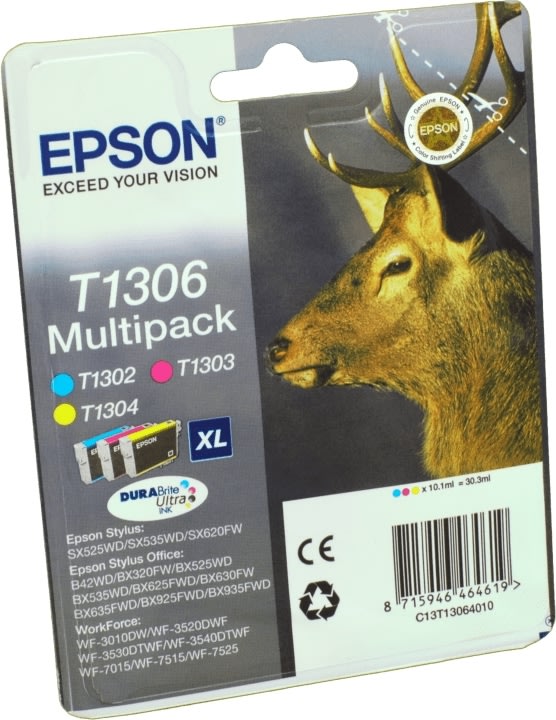 Epson nr.T1306/C13T13064012 blækpatron, sampak