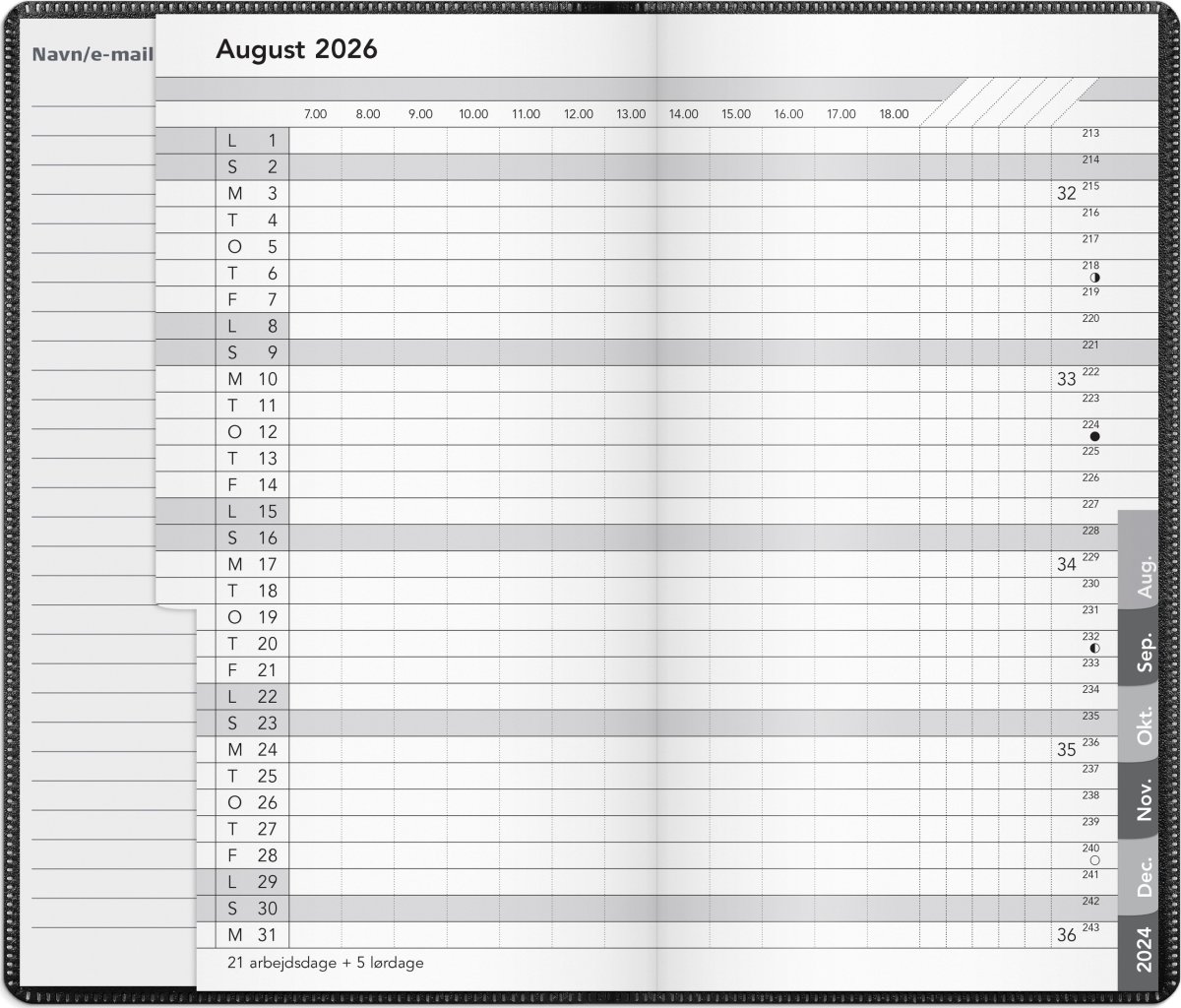 Mayland 2026 Basic Månedskalender