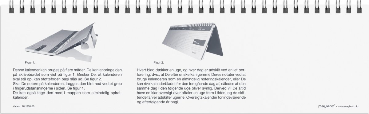 Mayland 2026 Dag-uge bordkalender