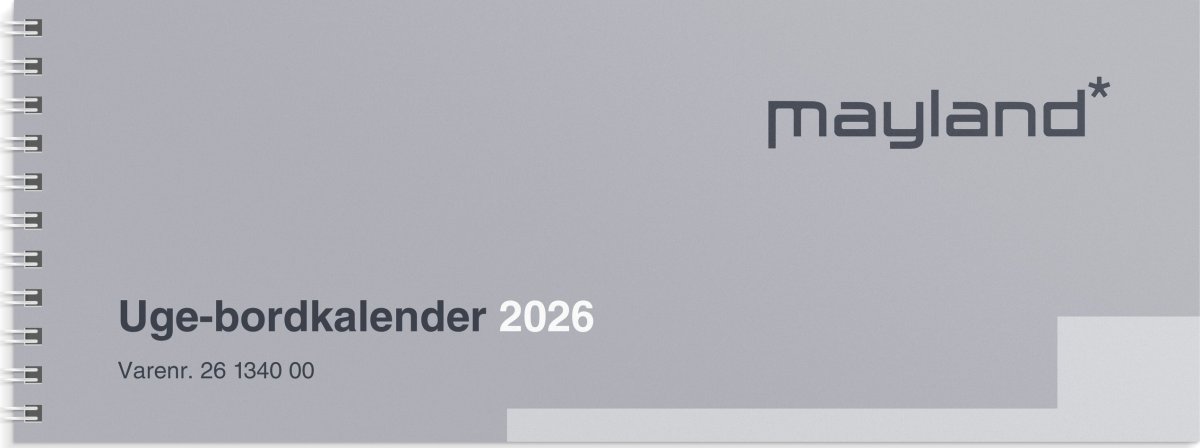 Mayland 2026 Uge bordkalender