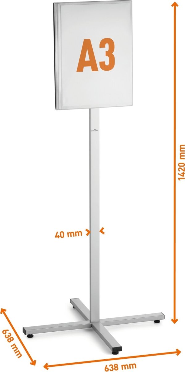 Durable Gulvskilt Info Stand | A3 | Udendørs