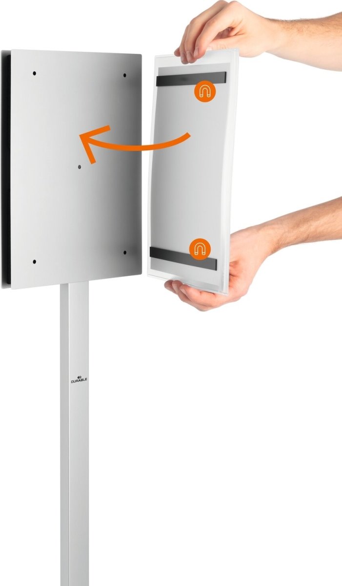 Durable Gulvskilt Info Stand | A4 | Udendørs