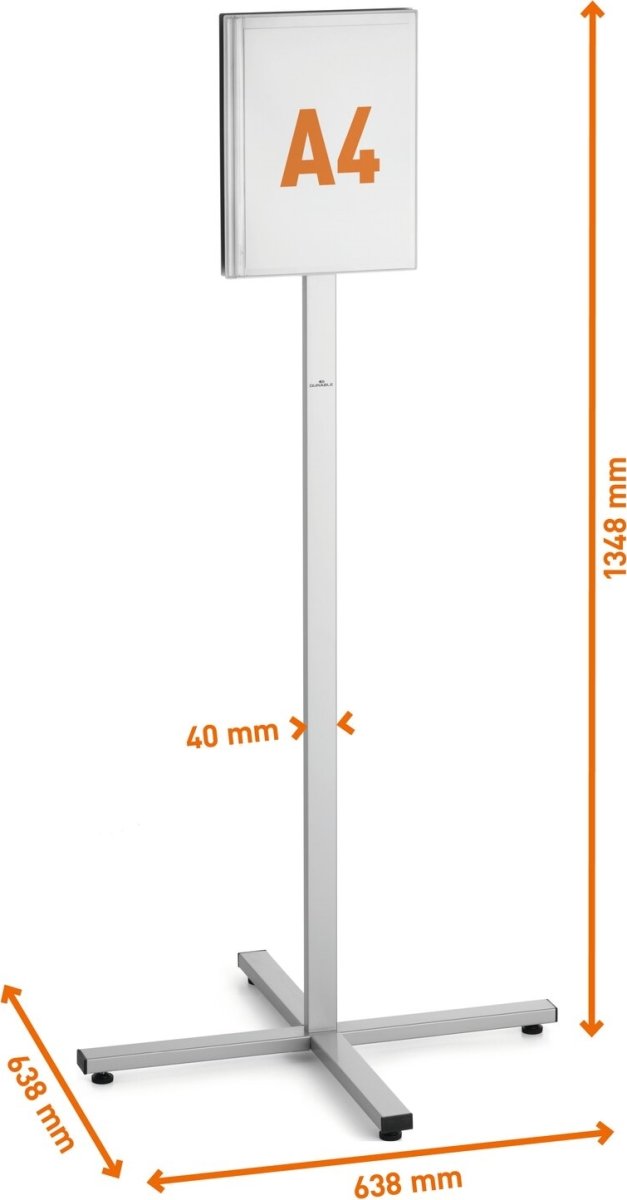Durable Gulvskilt Info Stand | A4 | Udendørs