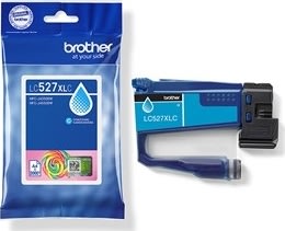 Brother LC527XLC blækpatroner XL, 2K, Cyan