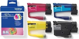 Brother LC527XLVAL CMYK Multipack, 3x2000 sider