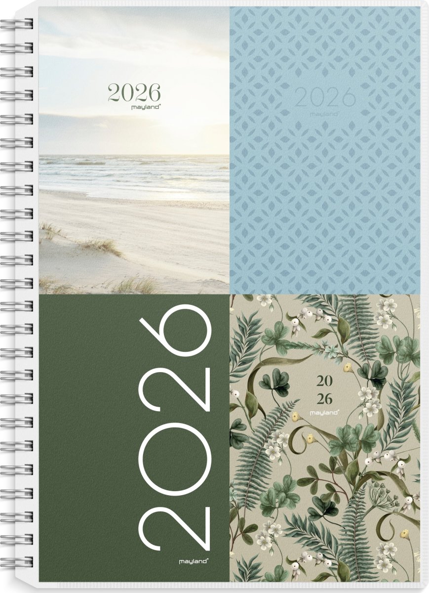 Mayland 2026 Ugekalender, højformat, plast, 4 ill.