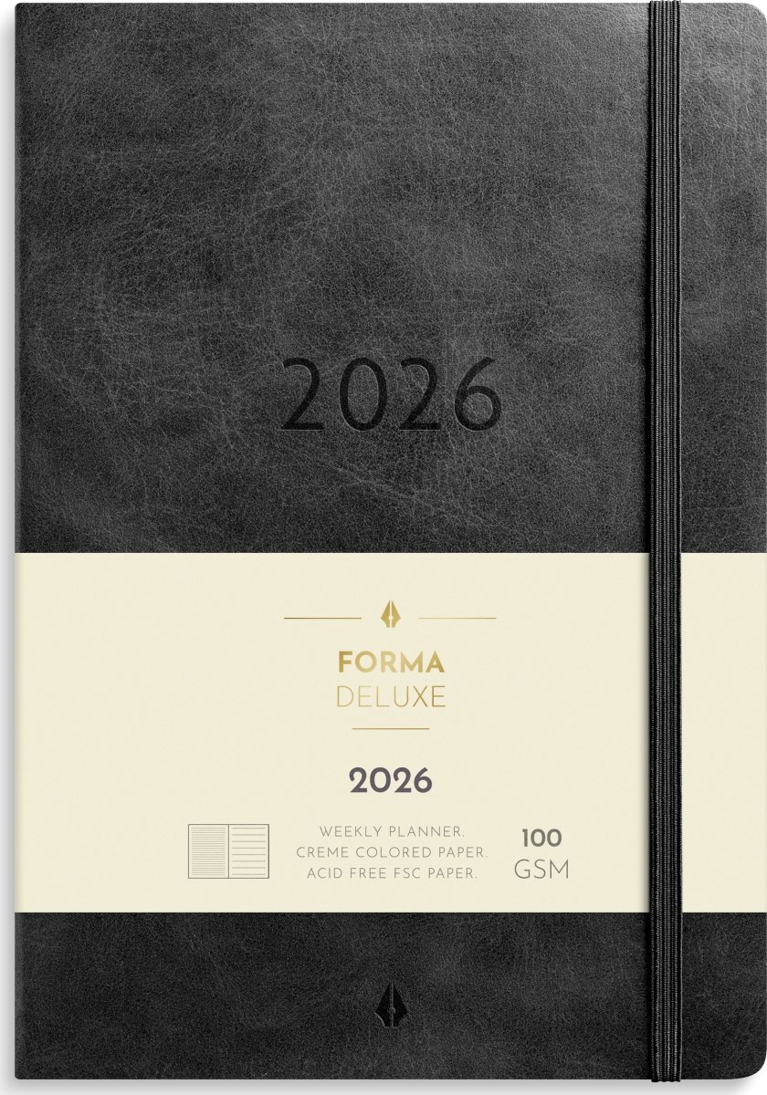 Mayland 2026 Forma Deluxe Ugekalender, A5, sort