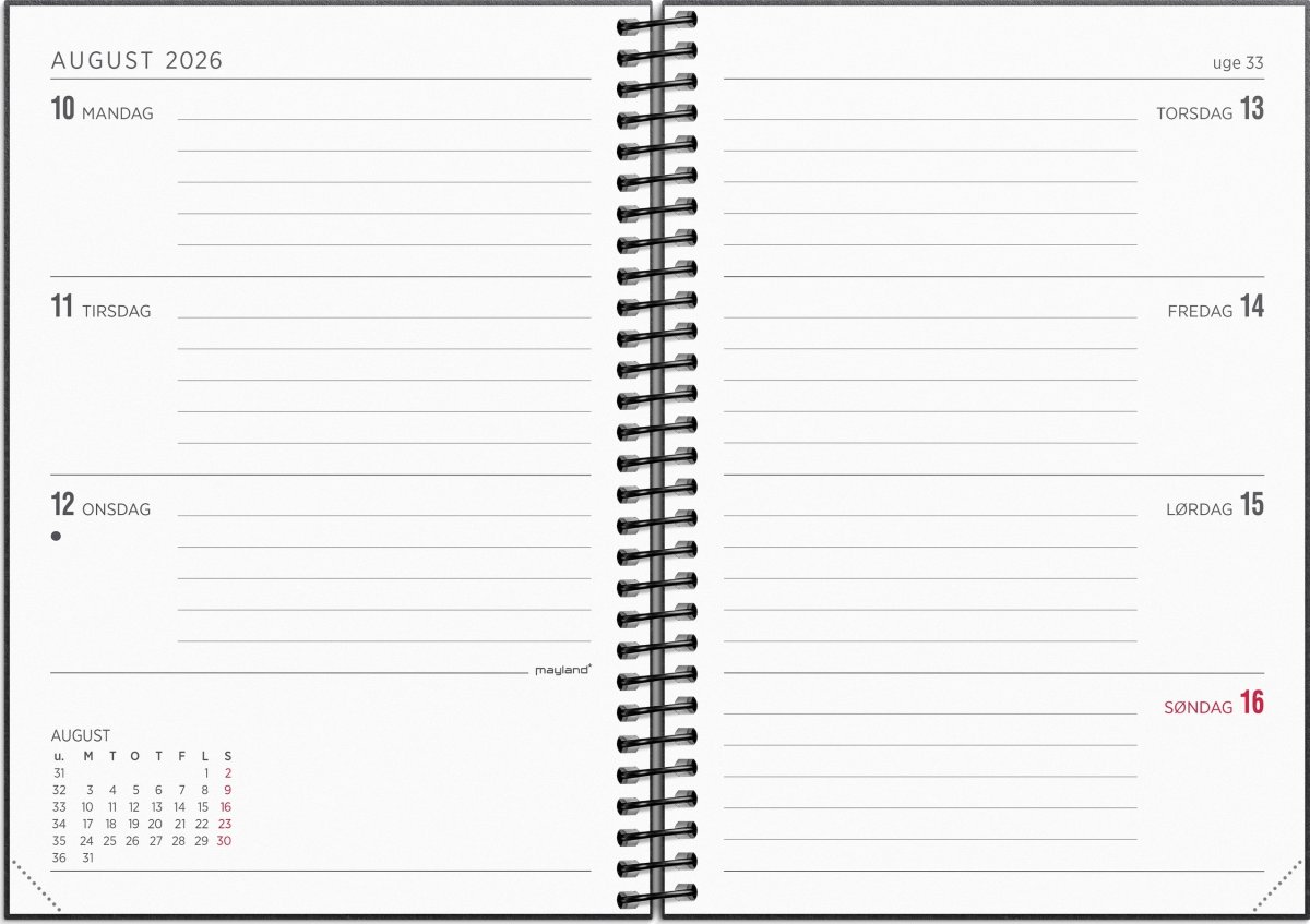 Mayland 2026 Senator Ugekalender, g.karton
